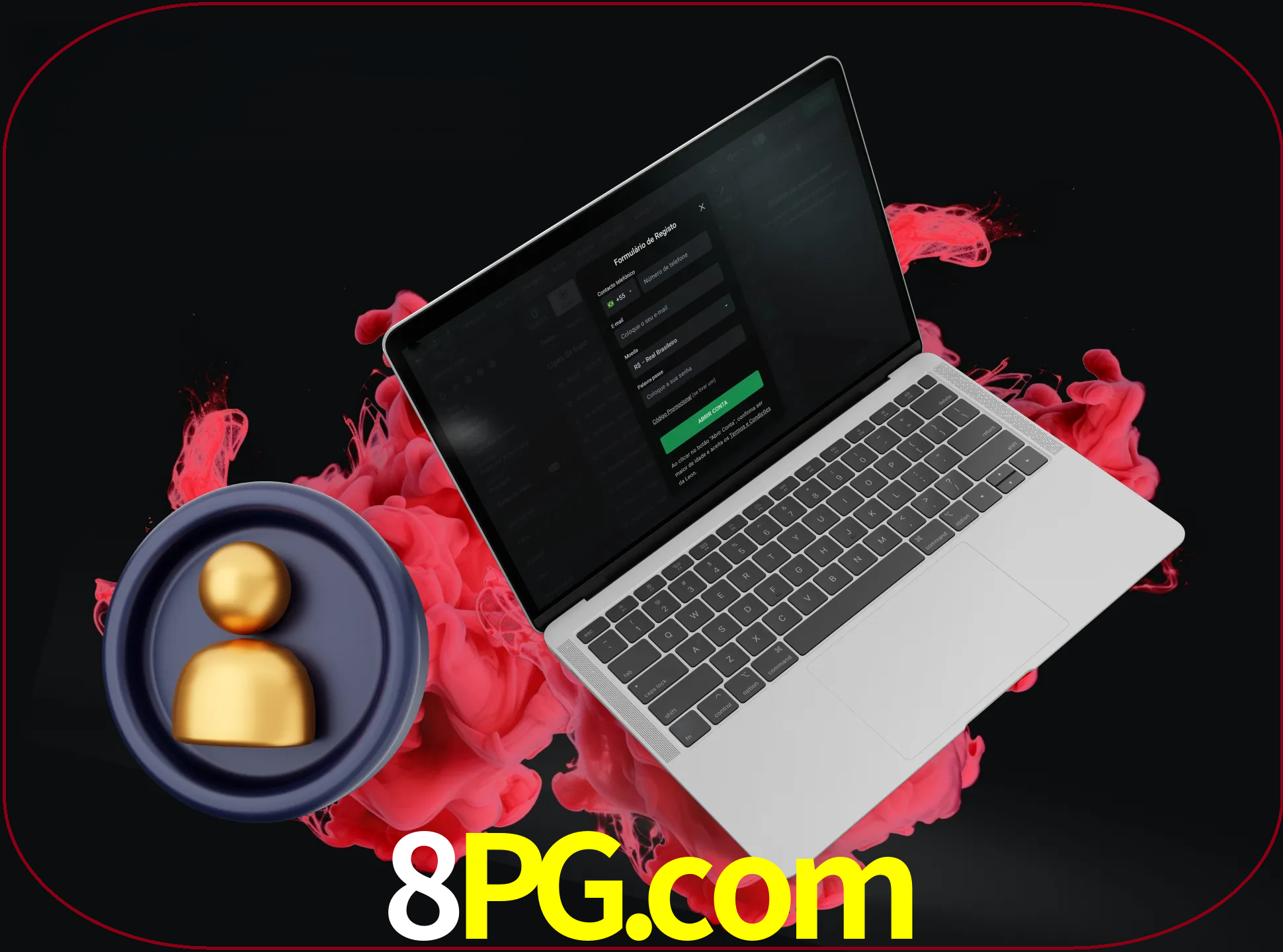 No cabeçalho do site 8pg, clique no botão que o levará a um formulário especial onde terá de introduzir as suas informações actuais.