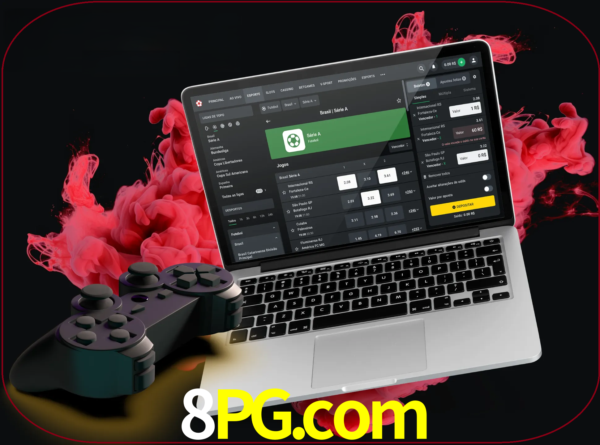 Visite a secção especial de jogos de vídeo em 8pg para descobrir em que jogos pode apostar e ganhar muito dinheiro.