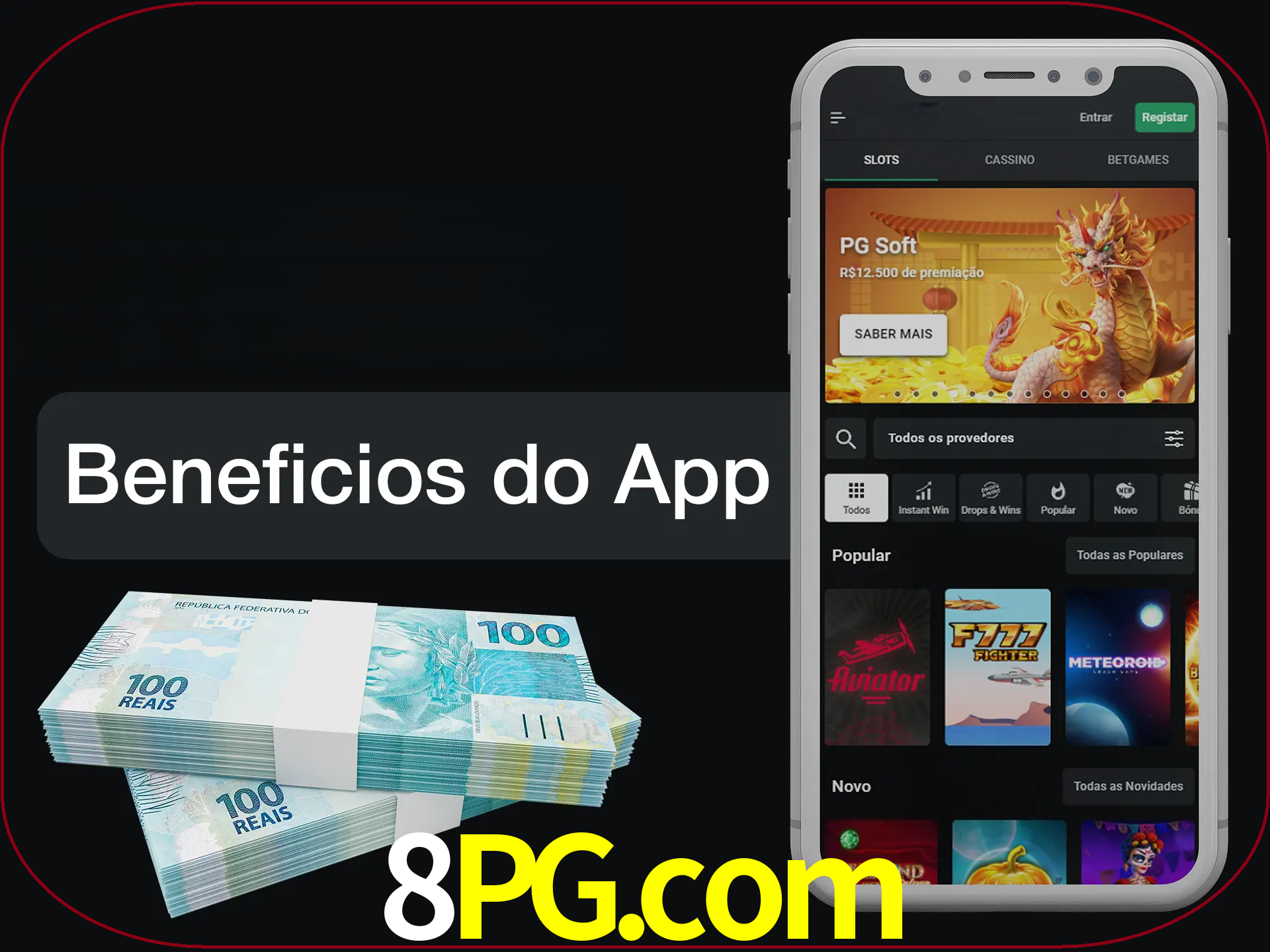 Obtenha todos os benefícios usando o aplicativo.