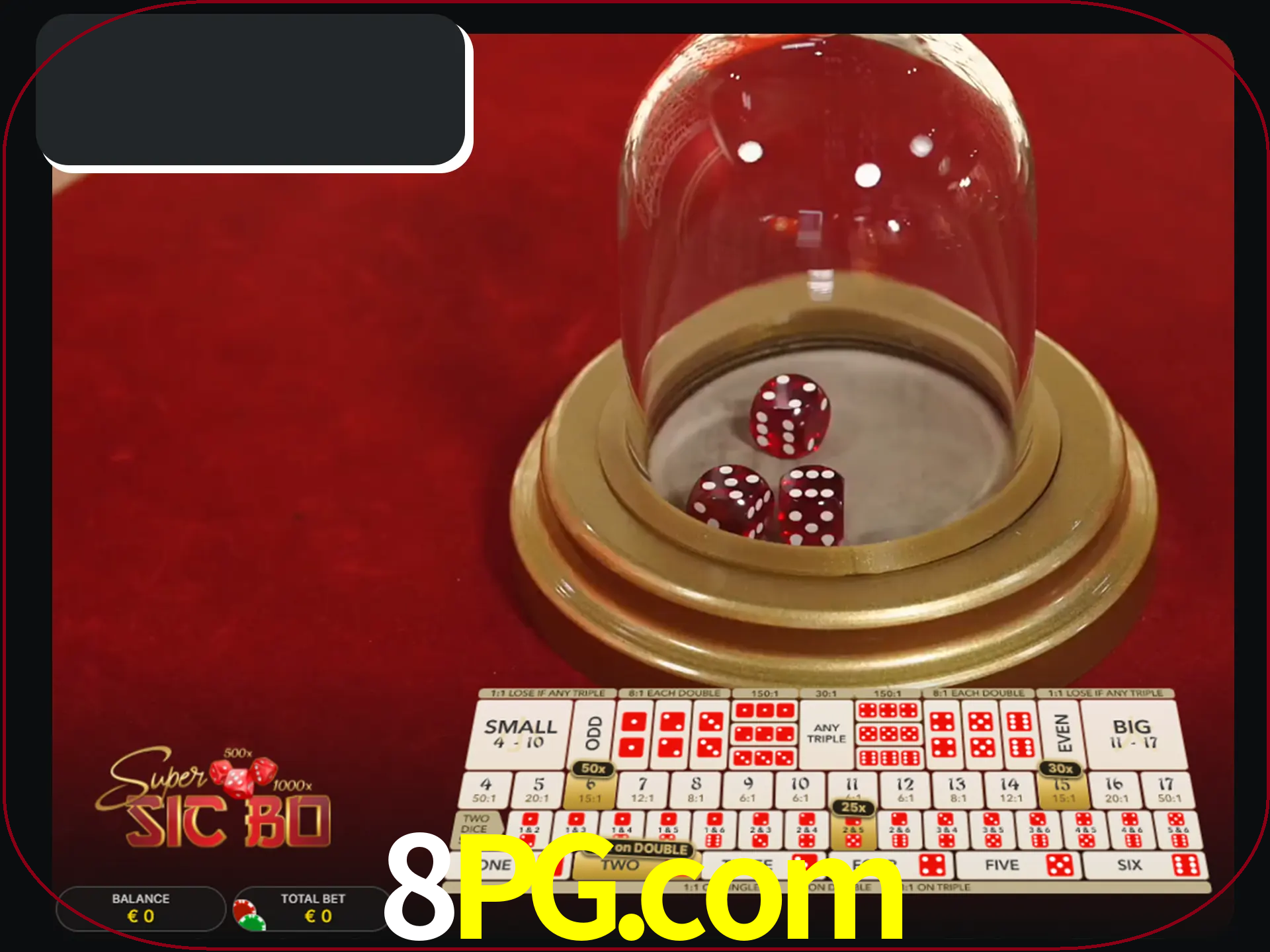 Deixe os dados ao seu lado nos jogos da Sic Bo.